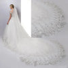 Women's Sequins Lace Wedding Bridal Veil With Comb 118inch