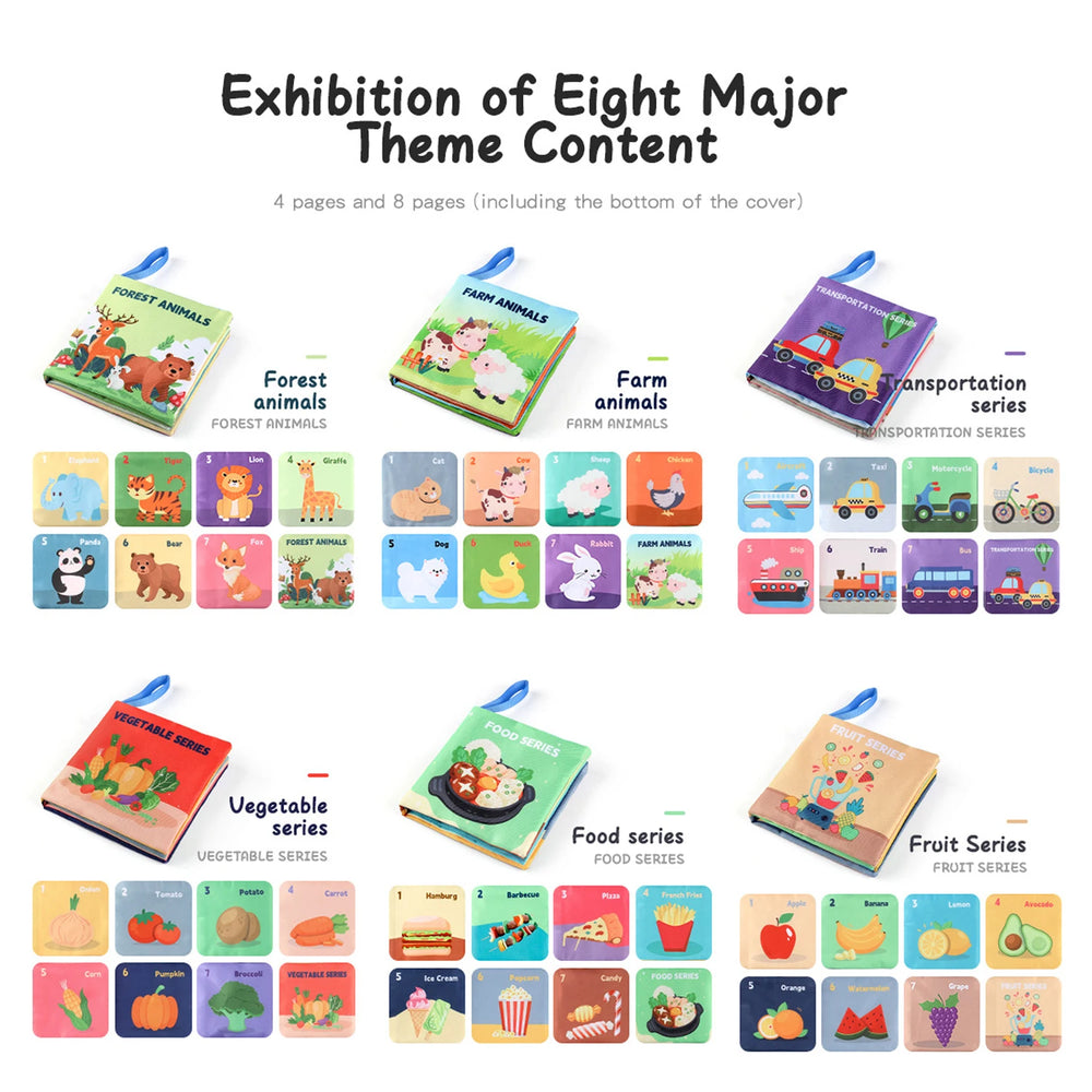 Touch-and-Feel Cloth Book – 6 Themes | Braviixx