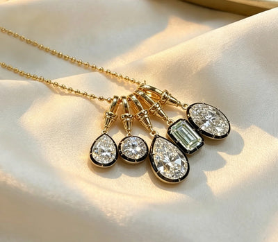 Geometric Zircon Pendant Necklace | Braviixx