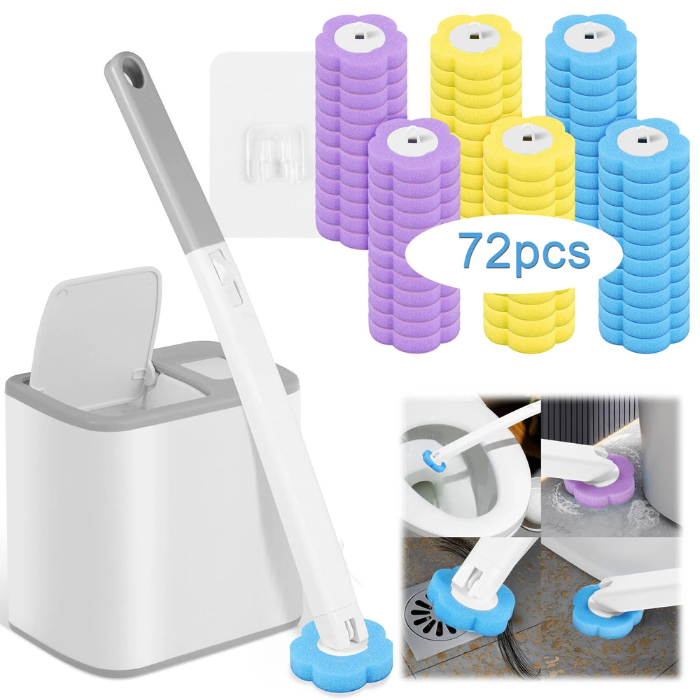 Disposable-Head Toilet Cleaning Brush | Braviixx