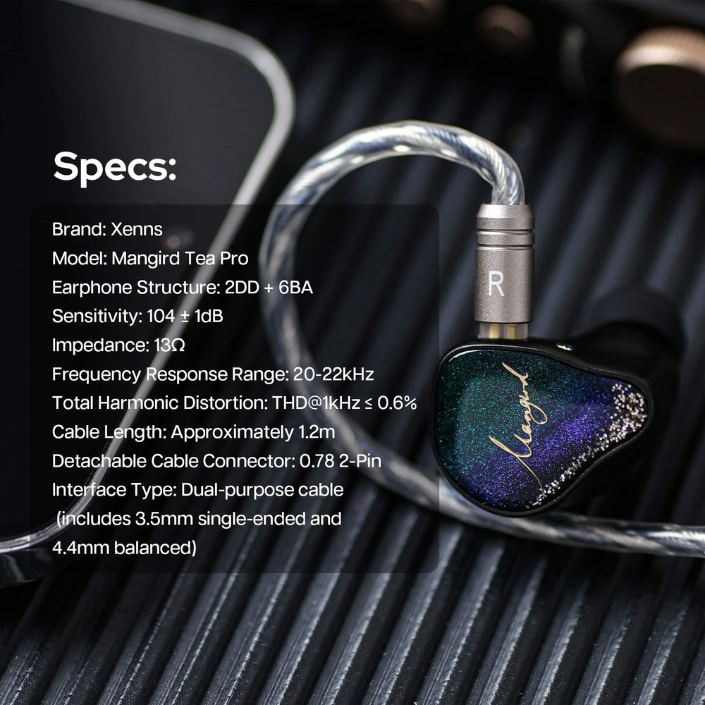 Mangird Tea Pro 2DD + 6BA Hybrid IEMs | Braviixx