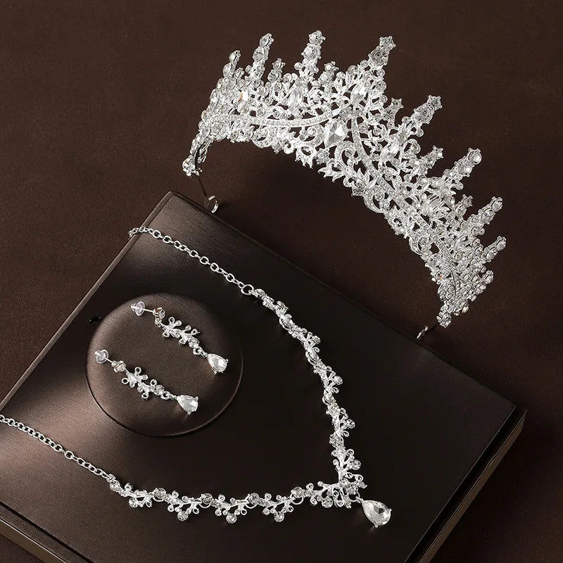 Bridal Crystal Jewellery | Tiara, Necklace & Earrings Set Options | Braviixx