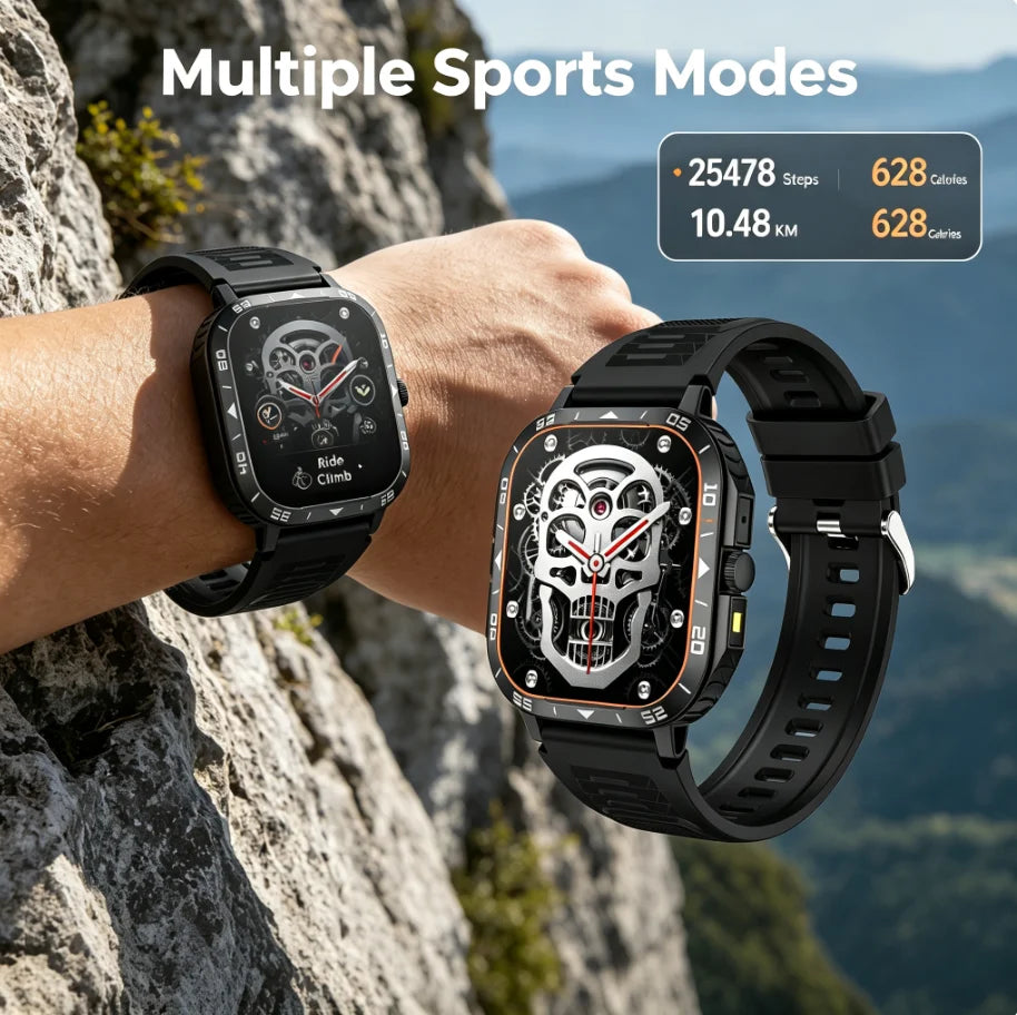 Sports Smartwatch | Bluetooth Calls & Camera Remote | Braviixx