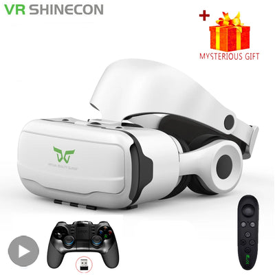 3D VR Glasses with Built-In Headphones | Virtual Reality Headset Bundles | Braviixx