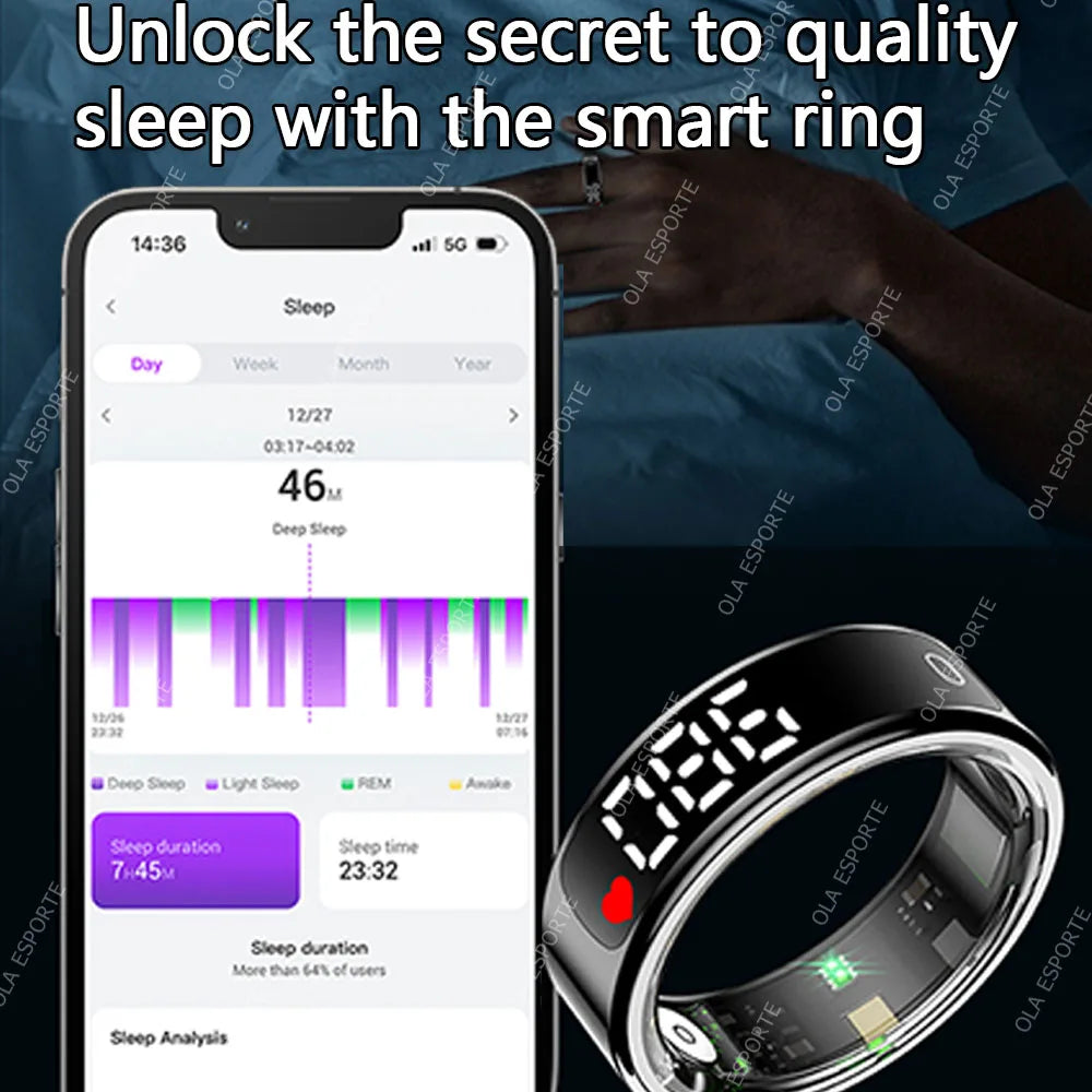 Touch-Display Smart Ring with Activity & Sleep Tracking | Braviixx
