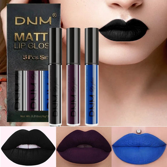 3-Piece Matte Liquid Lipstick Set | 10 Color Combinations | Braviixx