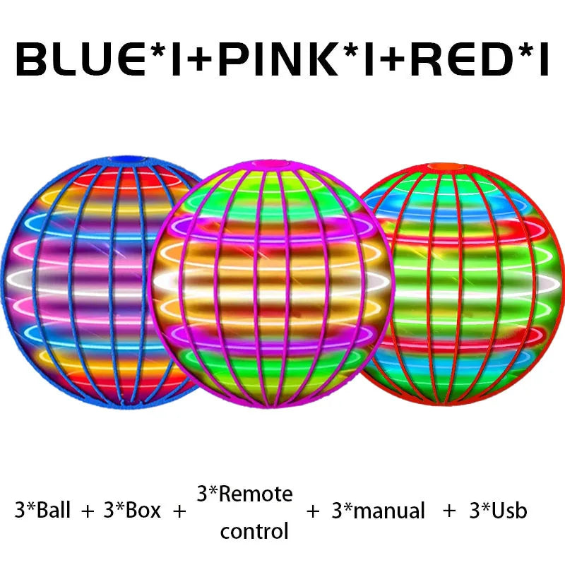 LED Flying Spinner Ball with Hand Control | Braviixx