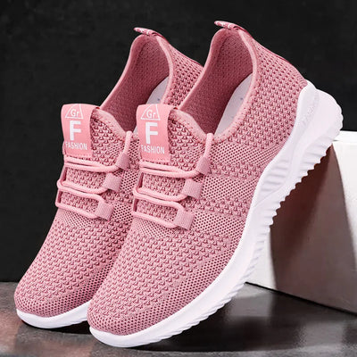 Women's Breathable Mesh Lace-Up Casual Sneakers | Lightweight | 4 Colors | EU 35–42