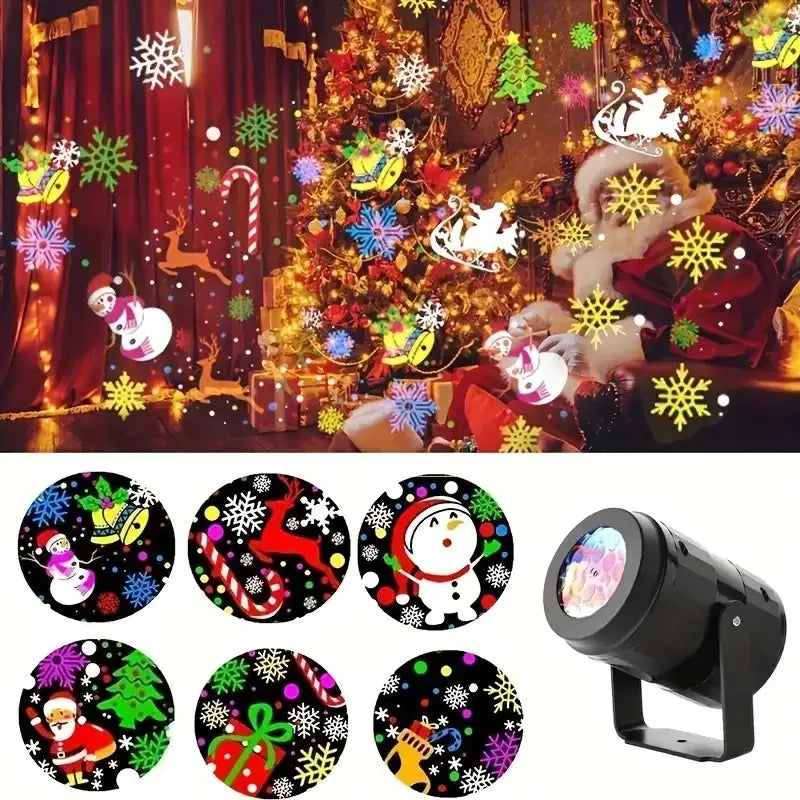 Christmas LED Projector Light | Colourful Holiday Patterns | Braviixx