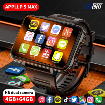 4G Android Smart Watch Phone | 2.4 Inch HD Big Screen with Dual Camera | Braviixx