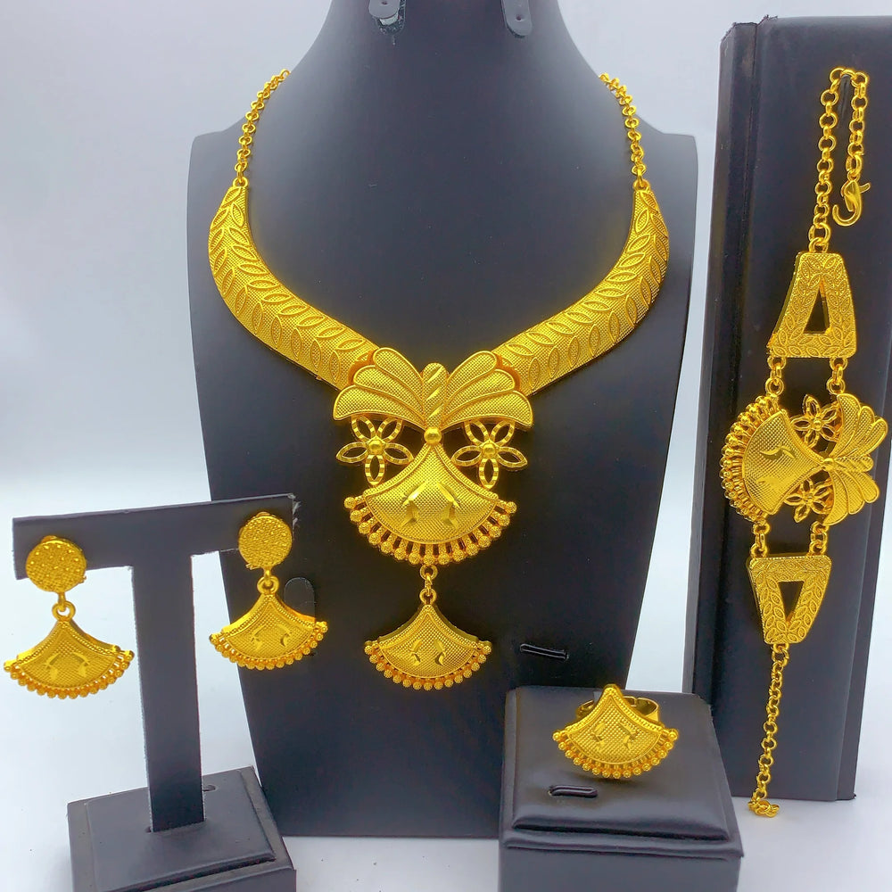 Gold-Tone Statement Jewellery Sets | Seven Designs | Braviixx