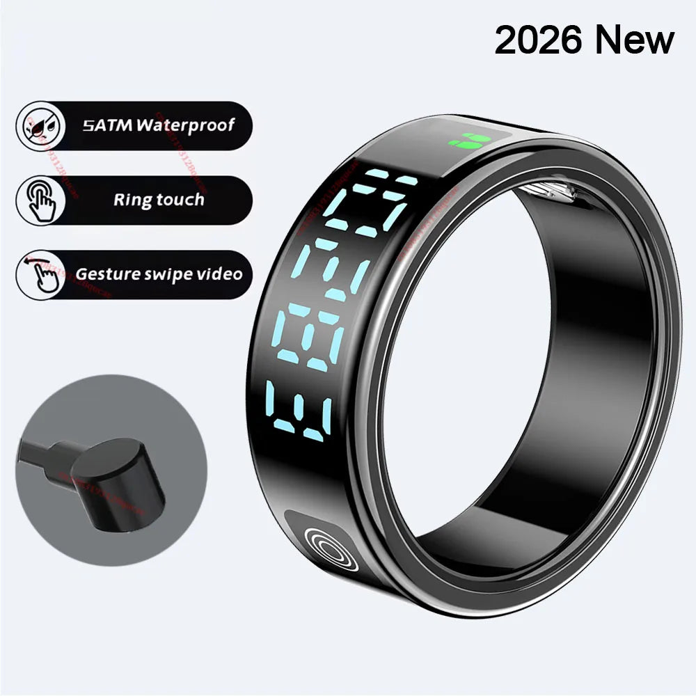 Display-Time Smart Ring with Activity & Sleep Tracking | Braviixx