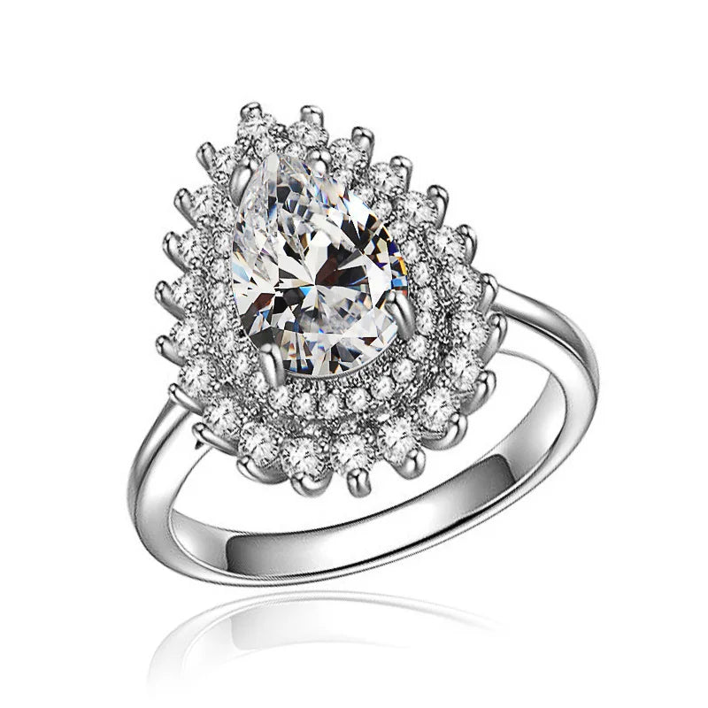 Water-Drop Zircon-Style Ring | Braviixx