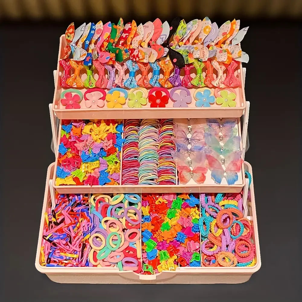 555-Piece Girls' Butterfly Hair Accessories Set | Braviixx