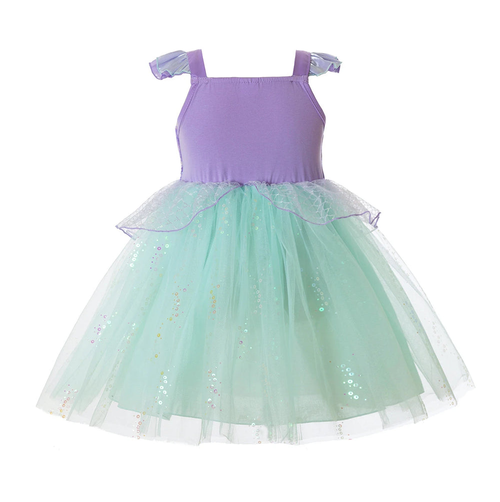 Girls' Mermaid Princess Dress | Purple & Mint Costume Options | Braviixx
