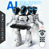 AI Smart Voice & Gesture Control Robot Toy | Programmable Interactive Robot with LED Lights, Music & Dance | Braviixx