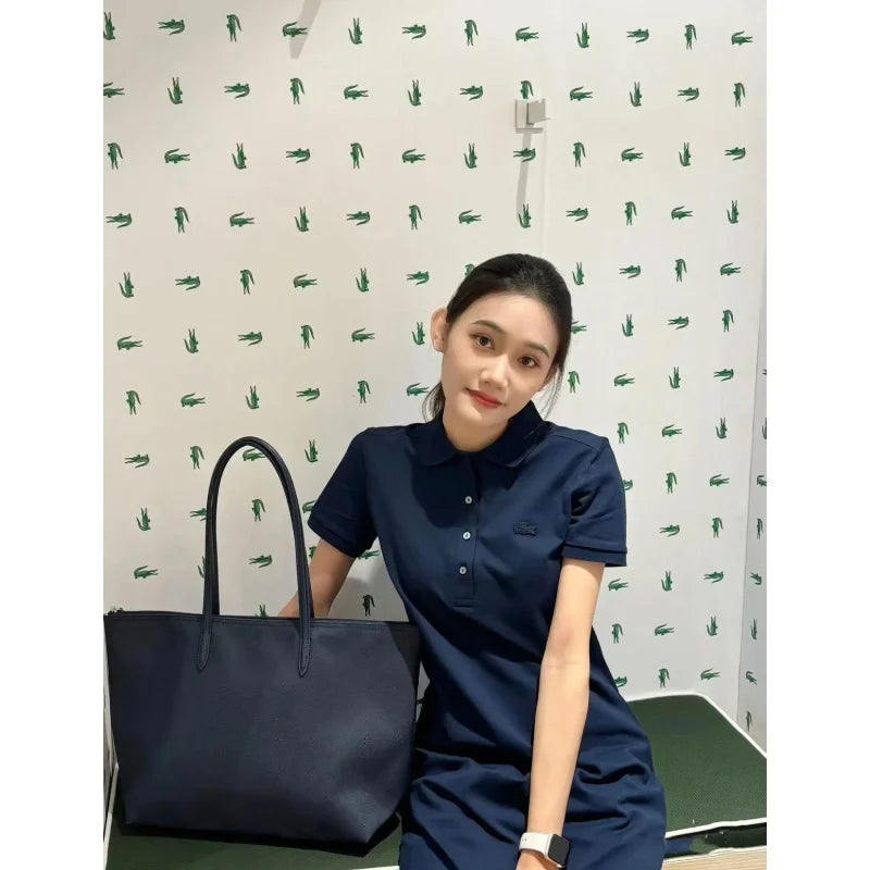 Textured Zip-Top Tote Bag | Twin Shoulder Handles | Braviixx