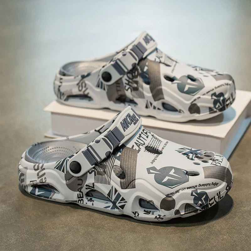 Men's EVA Casual Clogs | Thick-Sole Beach Sandals | Slip-On Garden Shoes | 5 Colors | EU 39–45