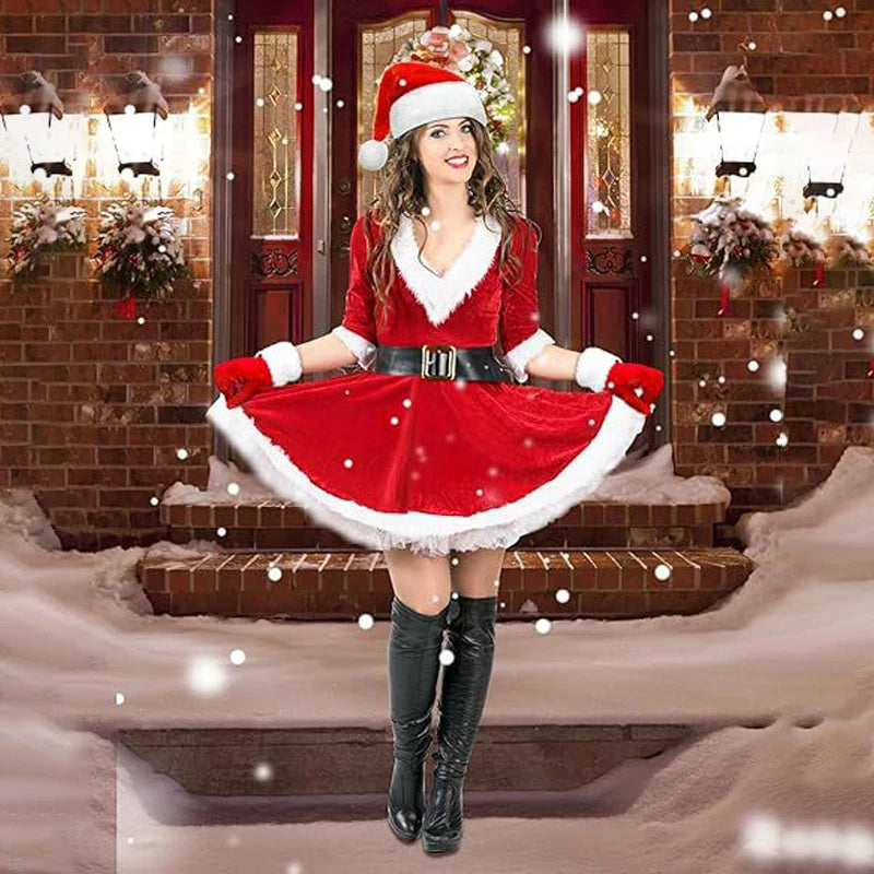 Women's Christmas Dress Costume Set | Braviixx