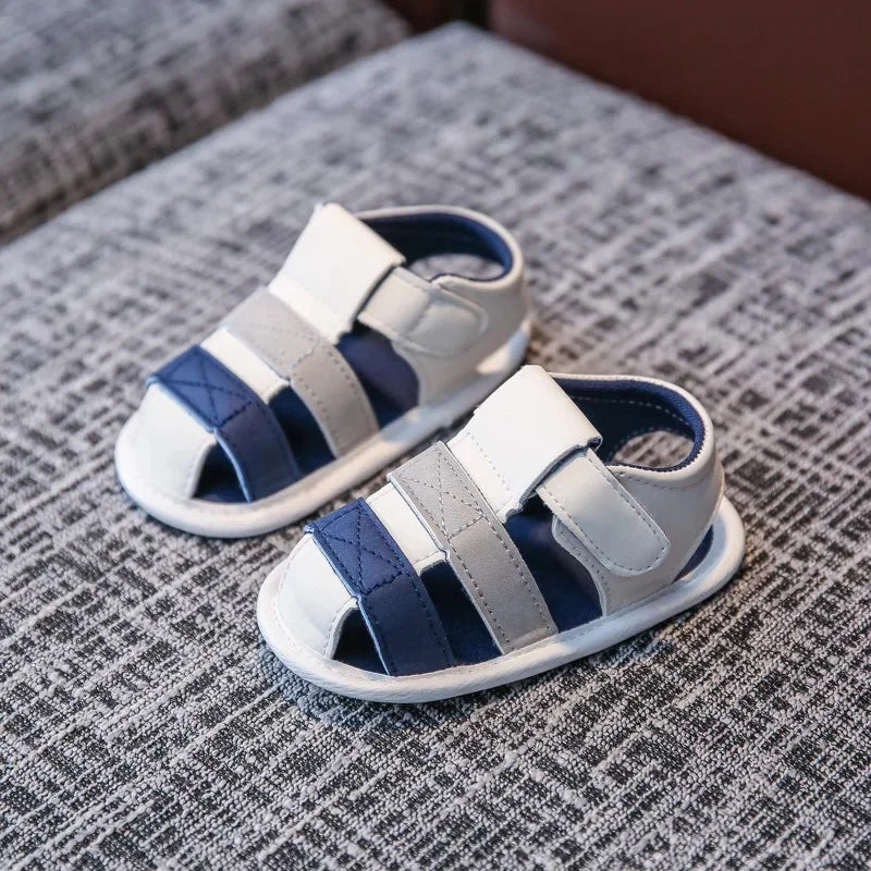 Baby Two-Tone First-Step Sandals | Braviixx