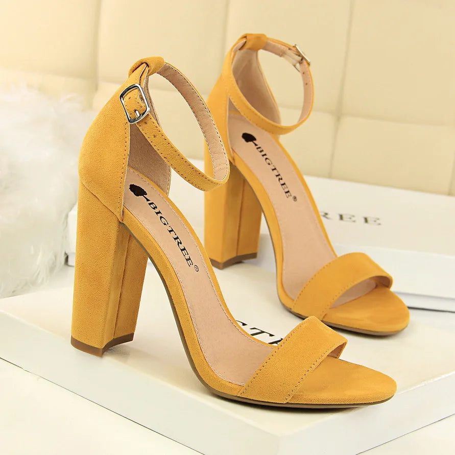 Ankle-Strap Block Heel Sandals | Open-Toe Occasion Shoes | Braviixx