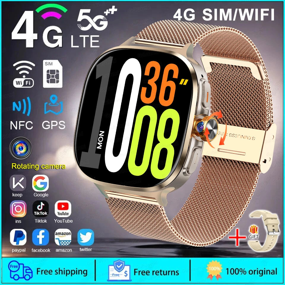4G SIM Smartwatch | GPS, Wi-Fi & Camera | Braviixx