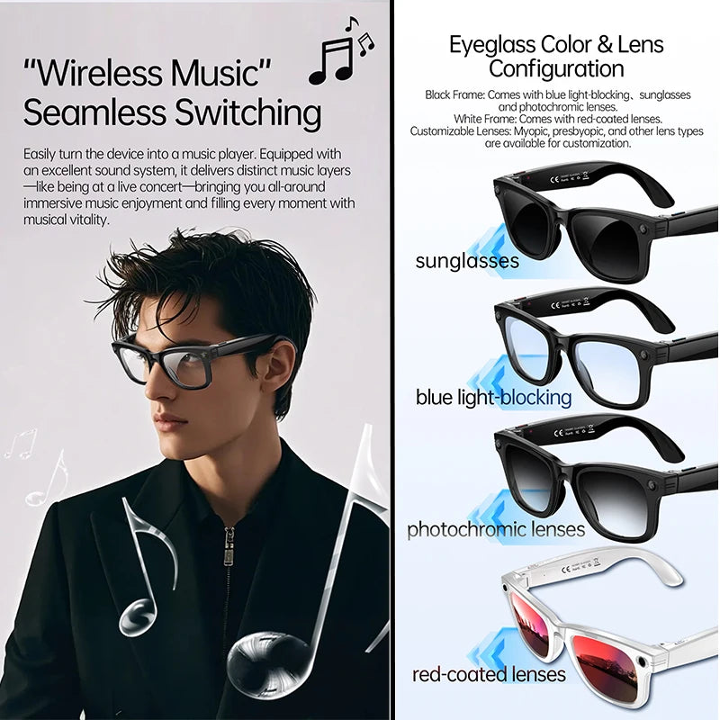 13MP AI Camera Smart Glasses | Braviixx