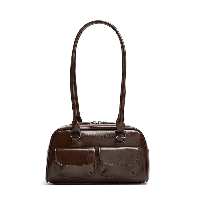 Women's Bowling Shoulder Bag | Twin Front Pockets | Braviixx