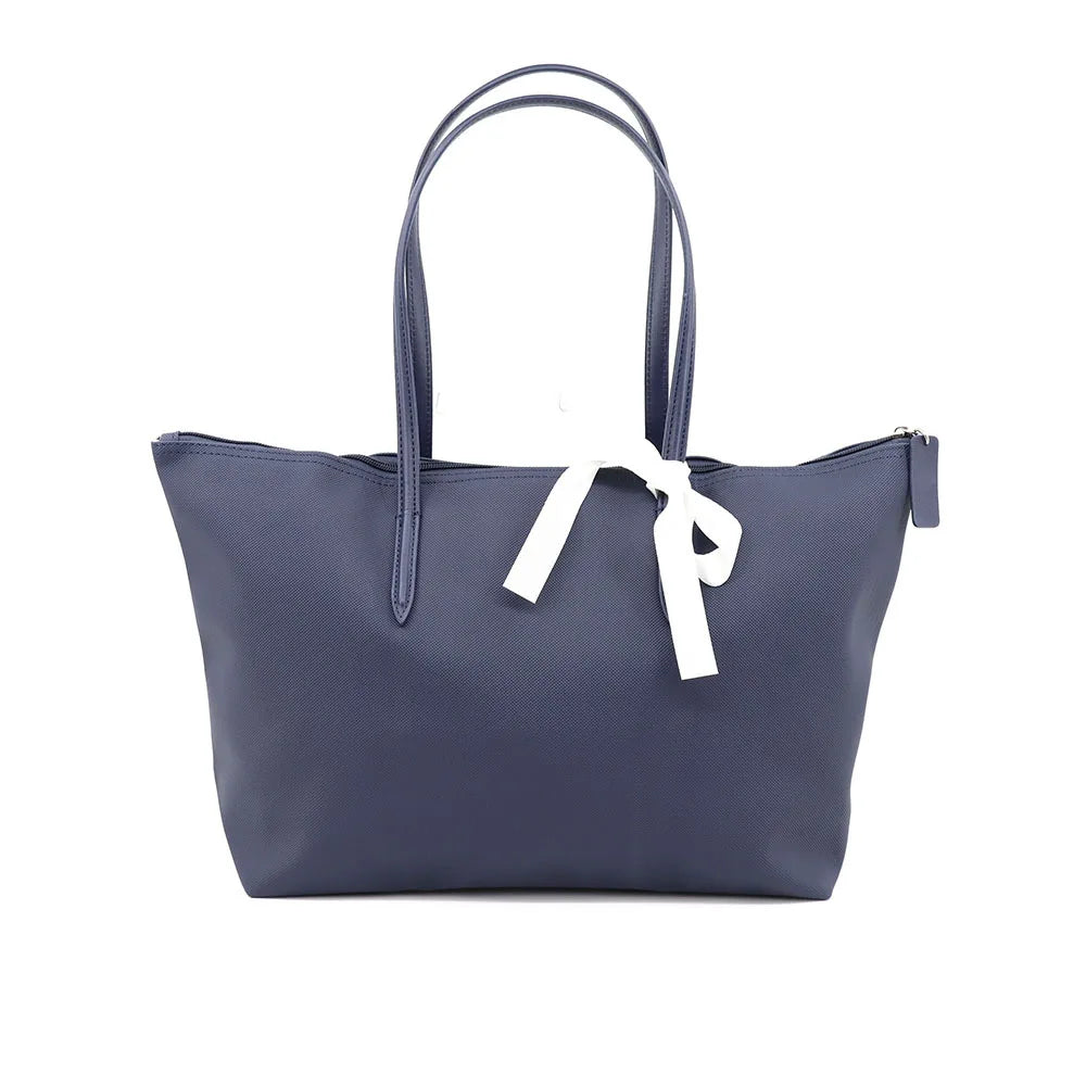 Textured Zip-Top Tote Bag | Twin Shoulder Handles | Braviixx