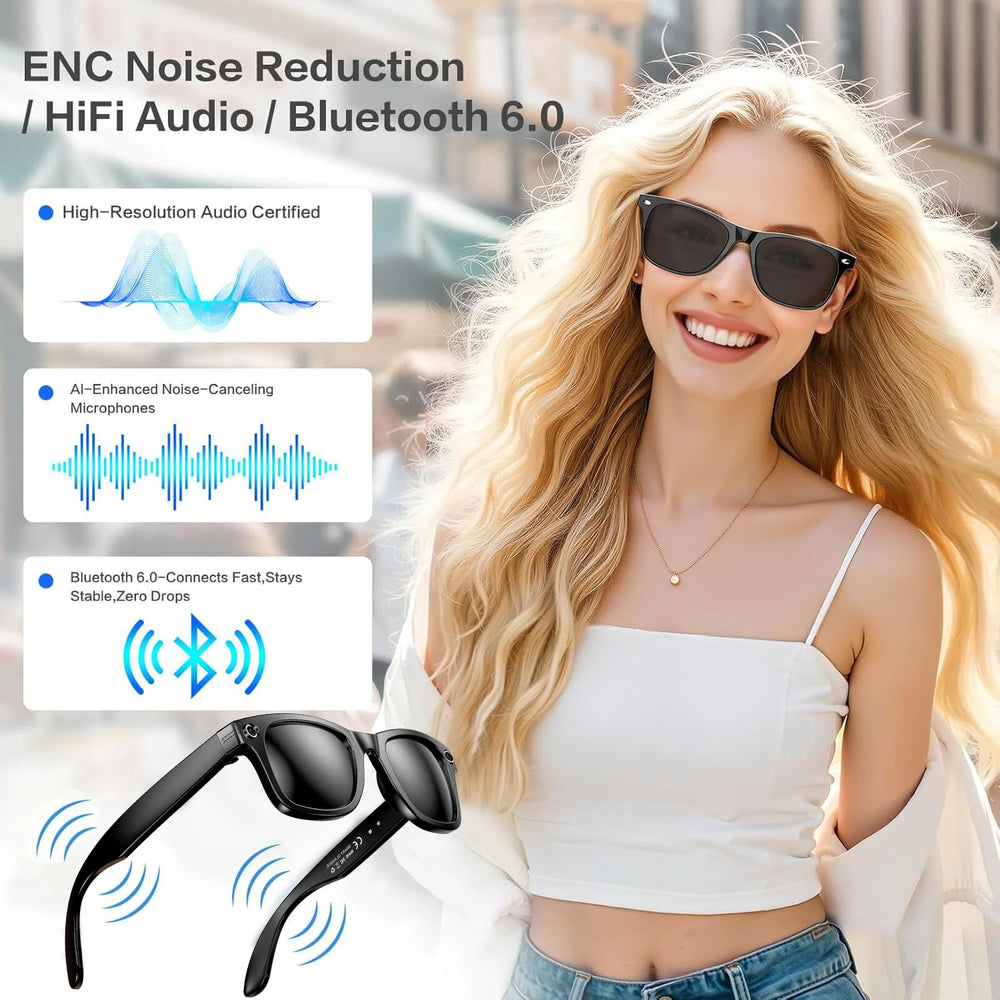 800W AI Camera Smart Glasses with Color-Changing Lenses | Braviixx