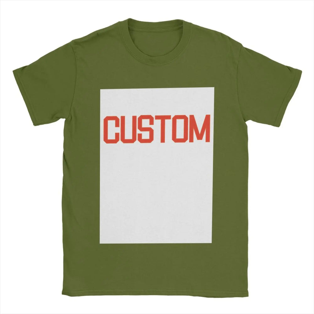 Premium Customized T Shirt Logo Picture Printing 100% Cotton Custom Brand T-Shirt Short Sleeved Print Your Own Design O Neck Tee