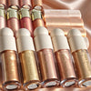 4-Colour Butter Lip Balm & Glitter Liquid Highlight Makeup | Moisturising Nourishing High Gloss Mirror Finish