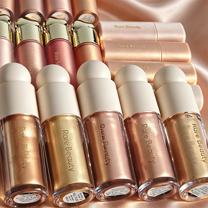 4-Colour Butter Lip Balm & Glitter Liquid Highlight Makeup | Moisturising Nourishing High Gloss Mirror Finish