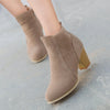 Ankle Boots | Side Zip & Block Heel | Braviixx