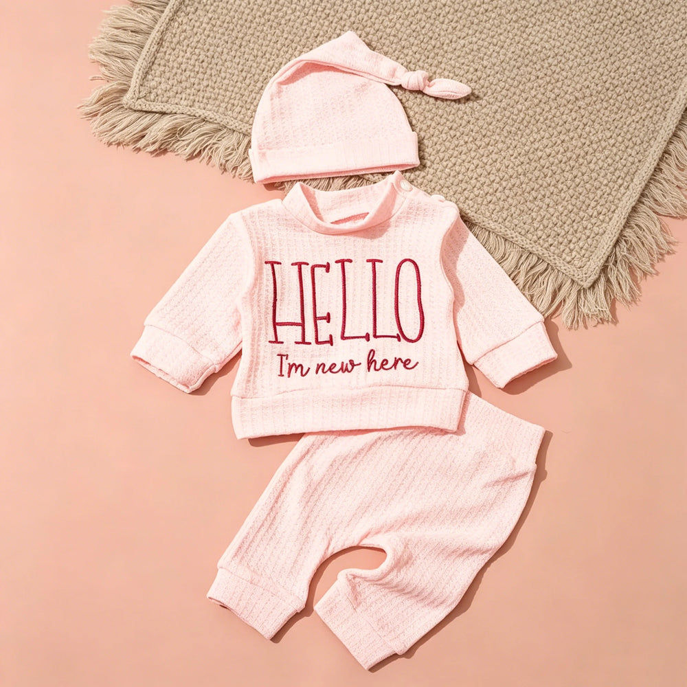 “Hello” Newborn Photo Romper | Braviixx
