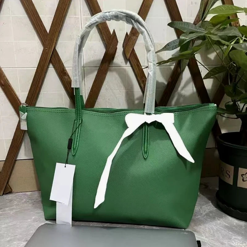 Minimalist Zip-Top Tote Bag | Textured Finish & Twin Handles | Braviixx