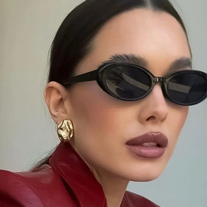 Women's Small Oval Retro Sunglasses | UV400 · Gradient Lens · Vintage Cat Eye | 7 Colours | Braviixx