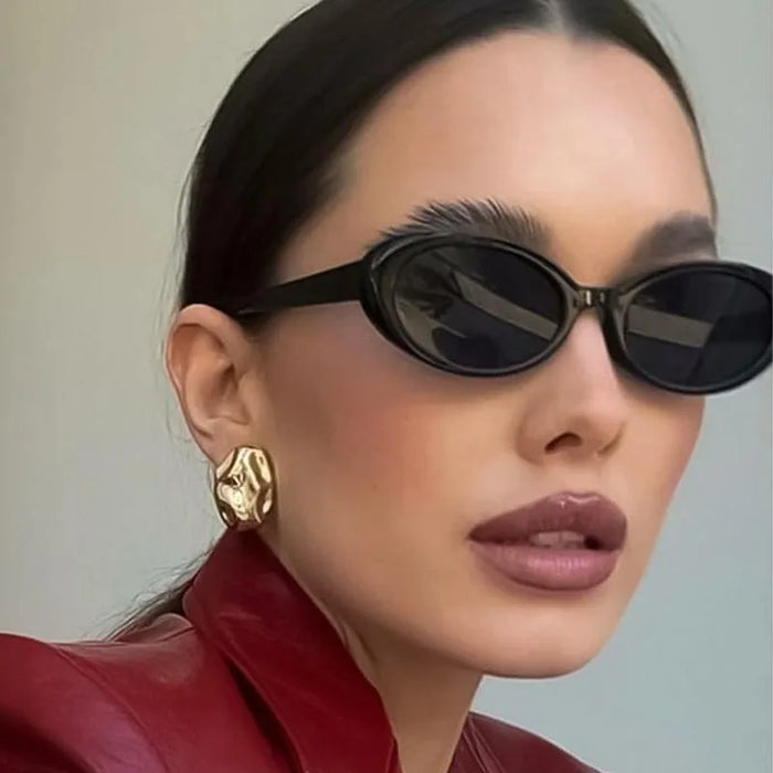Women's Small Oval Retro Sunglasses | UV400 · Gradient Lens · Vintage Cat Eye | 7 Colours | Braviixx
