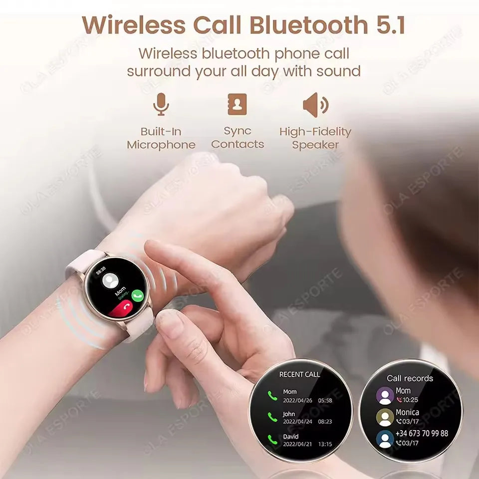 Women's Bluetooth Calling Smart Watch with Heart Rate & Sleep Monitor | Braviixx