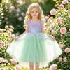 Girls' Mermaid Princess Dress | Purple & Mint Costume Options | Braviixx