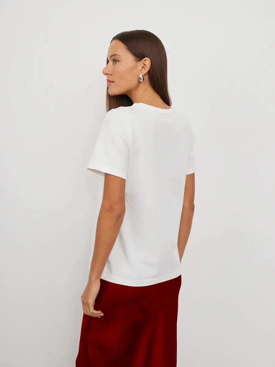 Women's New 2026 Summer Casual T-Shirts Minimalist Fun Design Niche Loose Versatile 100% Cotton Printed Short-Sleeve Trendy Tee
