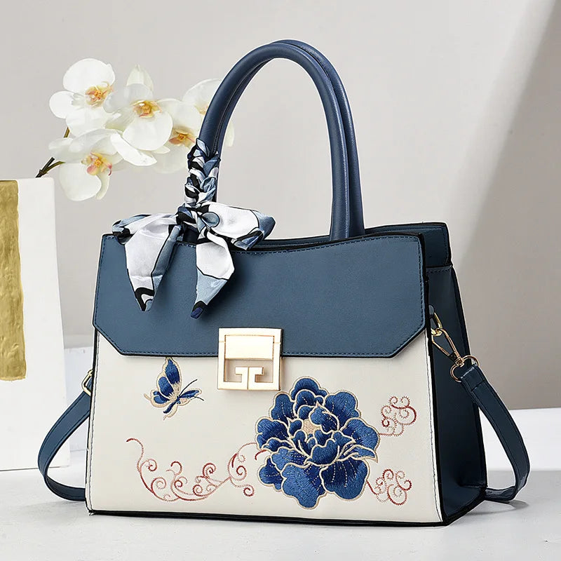 Women's Faux Suede Square Shoulder Crossbody Bag
