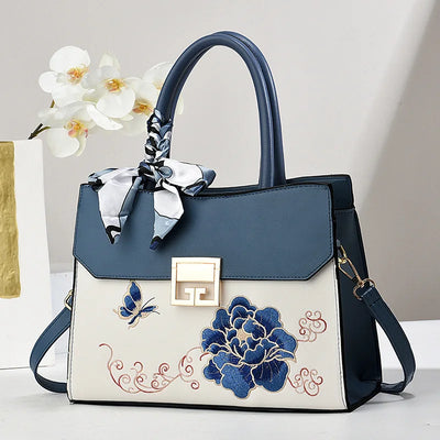 Women's Faux Suede Square Shoulder Crossbody Bag
