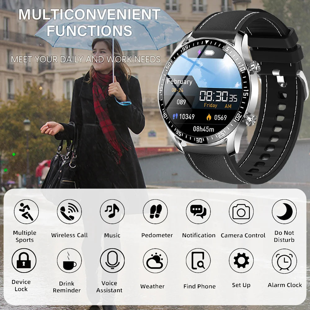 Round Smartwatch | Activity Tracking & Remote Camera Control | Braviixx