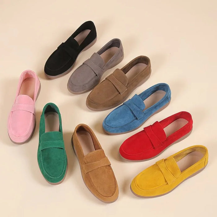 Matte-Finish Loafers | Front Band & Slip-On Design | Braviixx