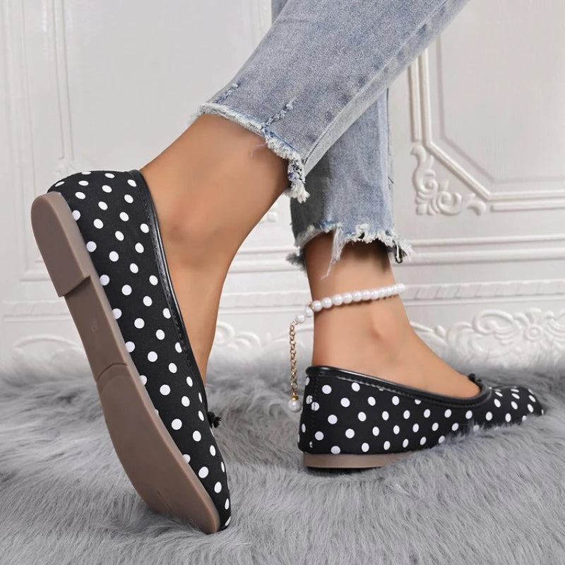 2026 All-Season New Women's Gentle Flat Sole Flats - Bowknot Comfortable Mom Shoes, Multiple Options Available Casual Shoes