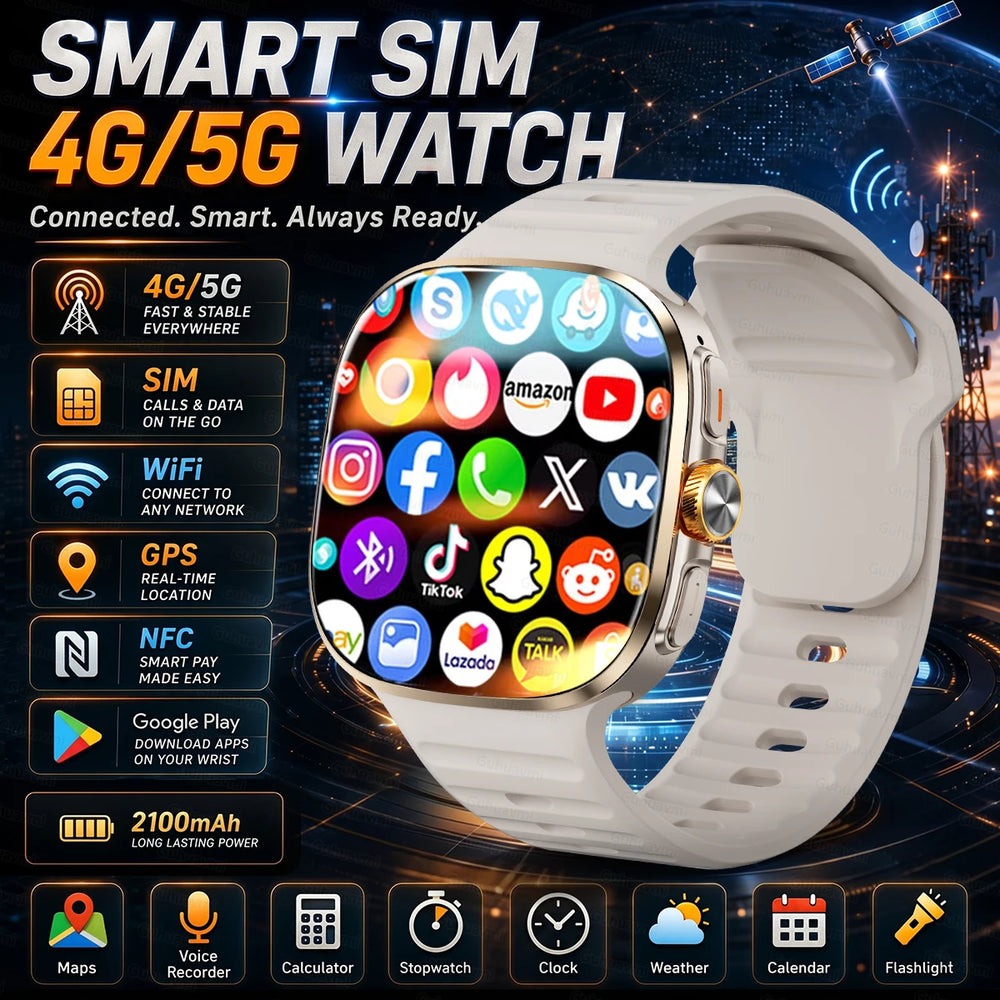 4G SIM Smartwatch | AMOLED & Rotating Camera | Braviixx