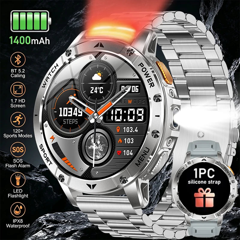 1.7-inch Rugged IPS Smart Watch | Braviixx