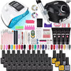 27-Color UV/LED Gel Nail Kit with Lamp & Drill | 4 Extension Gels | Braviixx
