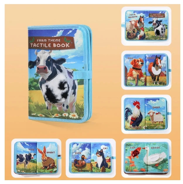 Animal Touch-and-Feel Cloth Book | Braviixx